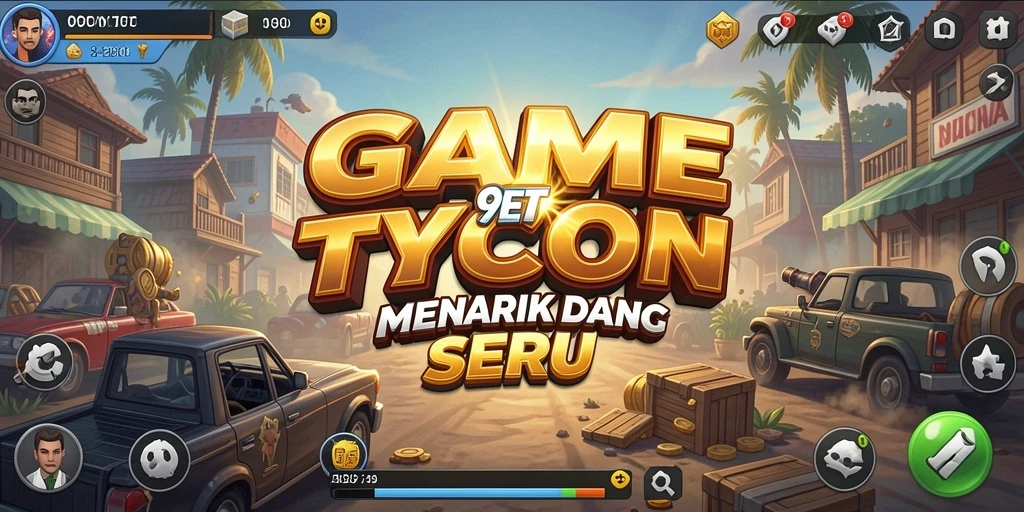 Screenshot 9ET menampilkan gameplay Tycoon yang seru dan interaktif.