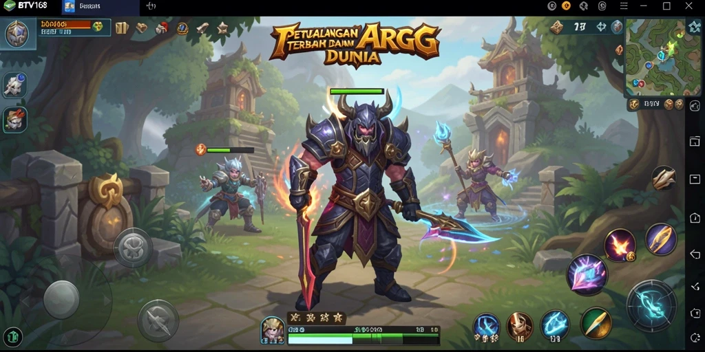 Screenshot BTV168 memperlihatkan aksi seru dalam petualangan ARPG.