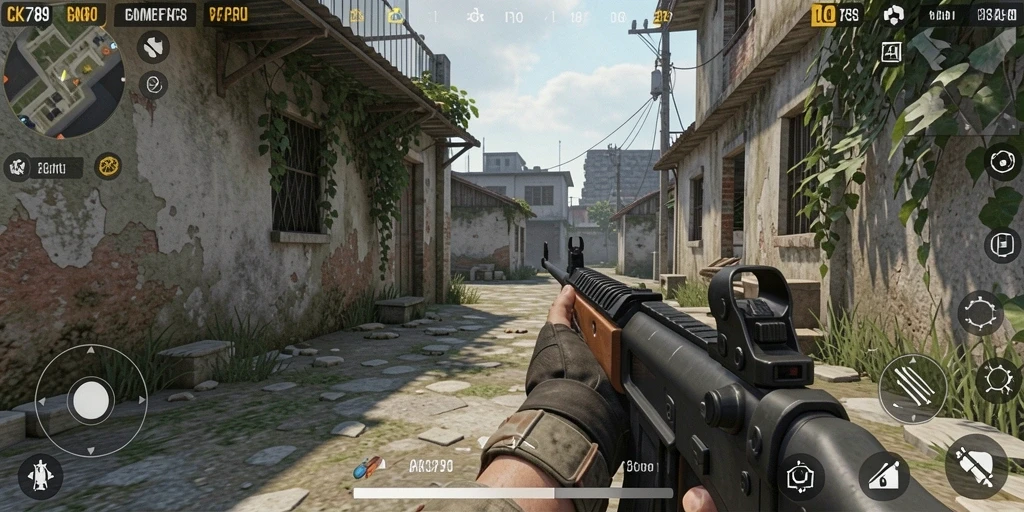 Tangkapan layar dari gameplay intens CK789 dengan pertempuran aksi yang mendebarkan.