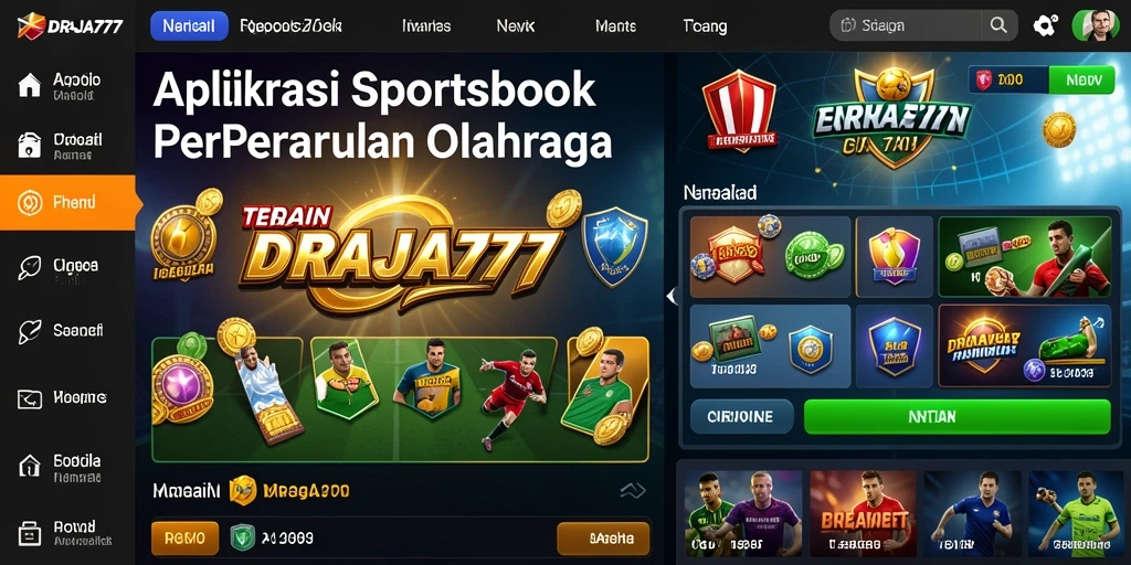 Tampilan menarik dari gameplay DRAJA777 dalam taruhan olahraga.