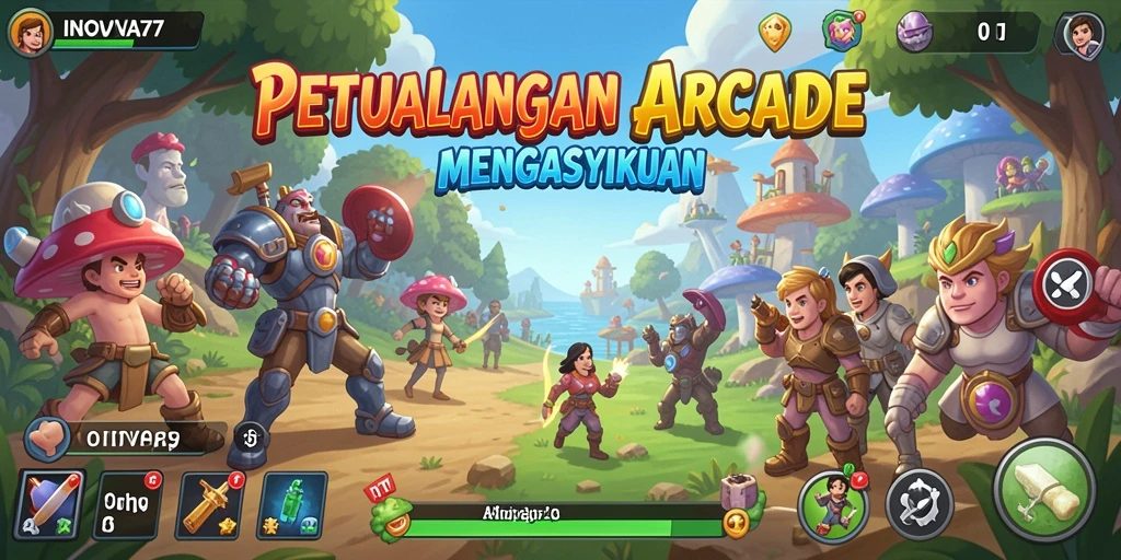 Screenshot gameplay INOVA77 dengan aksinya yang seru dan menantang.