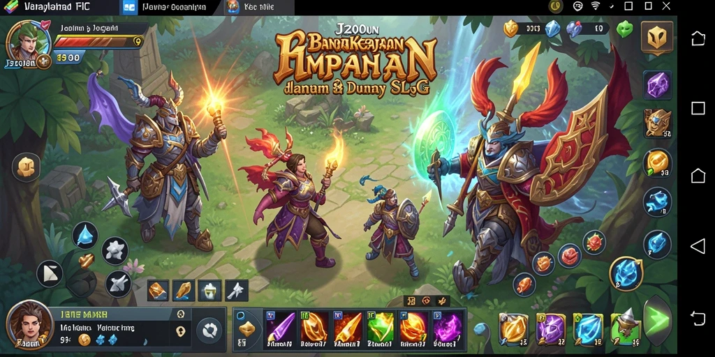 Tampilan gameplay menegangkan dan strategi dalam J200M.