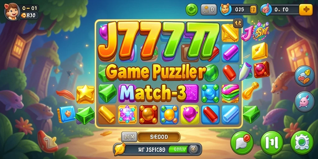 Tampilan gameplay JT777 yang penuh warna dan menantang.