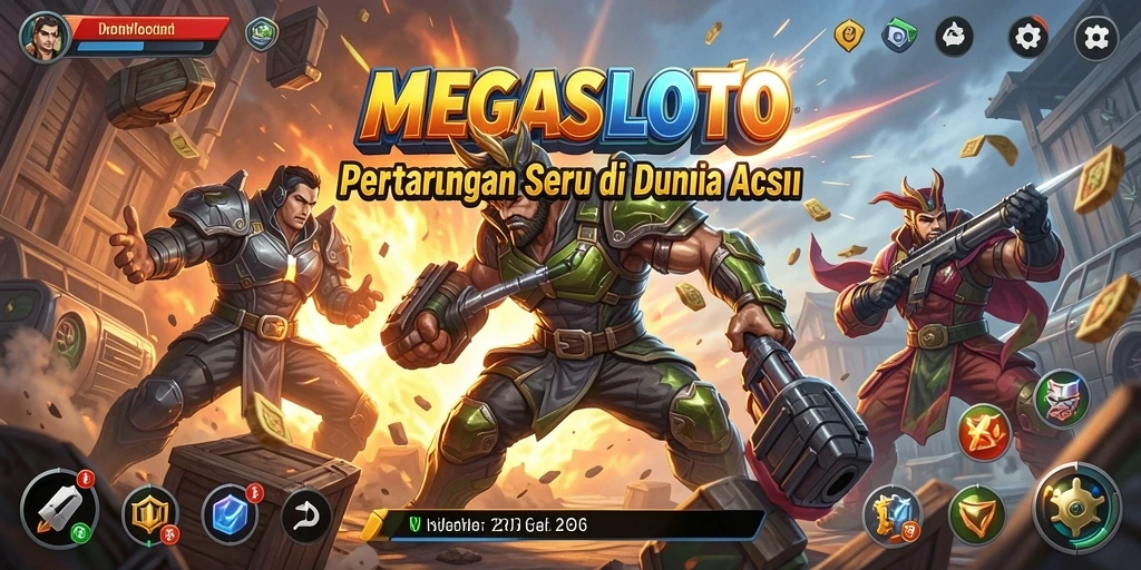 Tampilan seru dari gameplay MEGASLOTO yang penuh aksi.