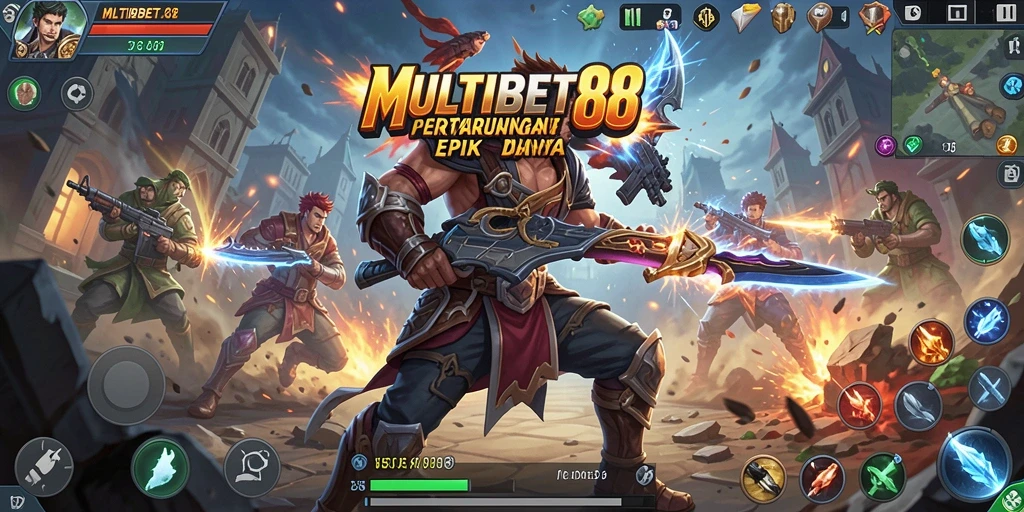 Tangkapan layar MULTIBET88 menampilkan intensitas pertarungan yang menegangkan.