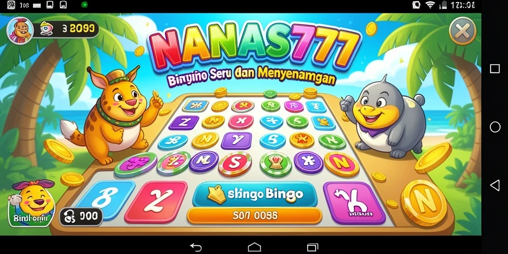 Tangkapan layar gameplay NANAS777 menampilkan keseruan bermain Bingo.