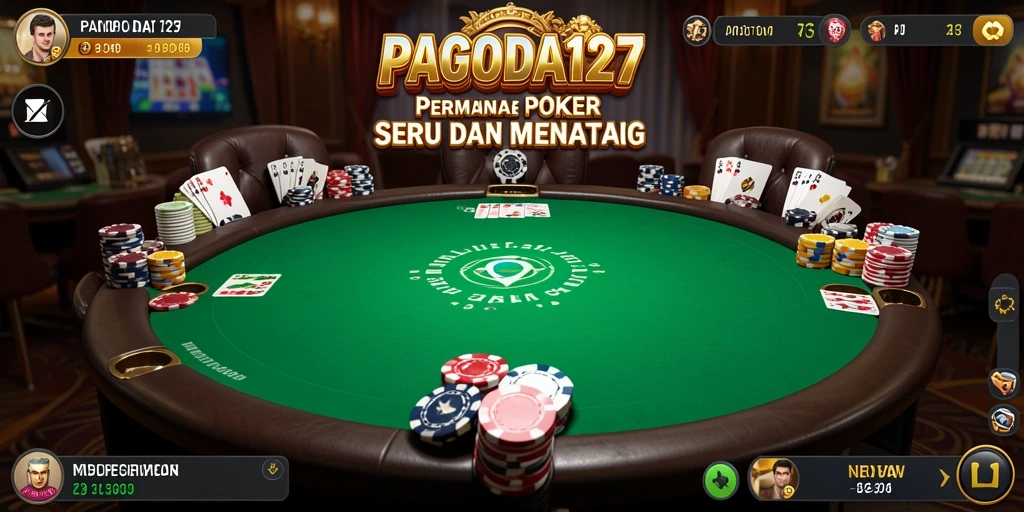Screenshot utama <strong>PAGODA127</strong> menampilkan gameplay poker yang seru di meja kasino.