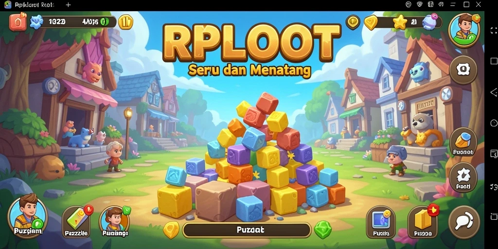 Tampilan gameplay RPLOOT dengan teka-teki yang menantang.